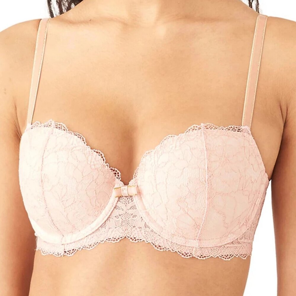 b.tempt'd by Wacoal Women's Lace Encounter Contour Bra, Rose Smoke Pink, 34DD
